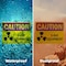 Signmission Radiation & Laser Sign, 7 in H x 10 in W, Plastic, Rectangle OS-2PACK-CR-P-710-L-10197 - alternate 3